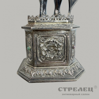Серебряная скульптура «Рыцарь». Ханау, Германия, нач. 20 в. 
